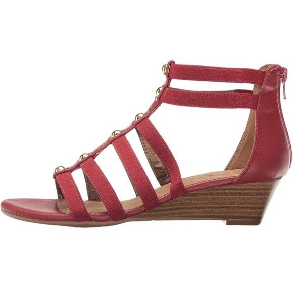 Aerosoles Heelrest Red Combo Gladiator Sandals Size 7.5 - Picture 2 of 11